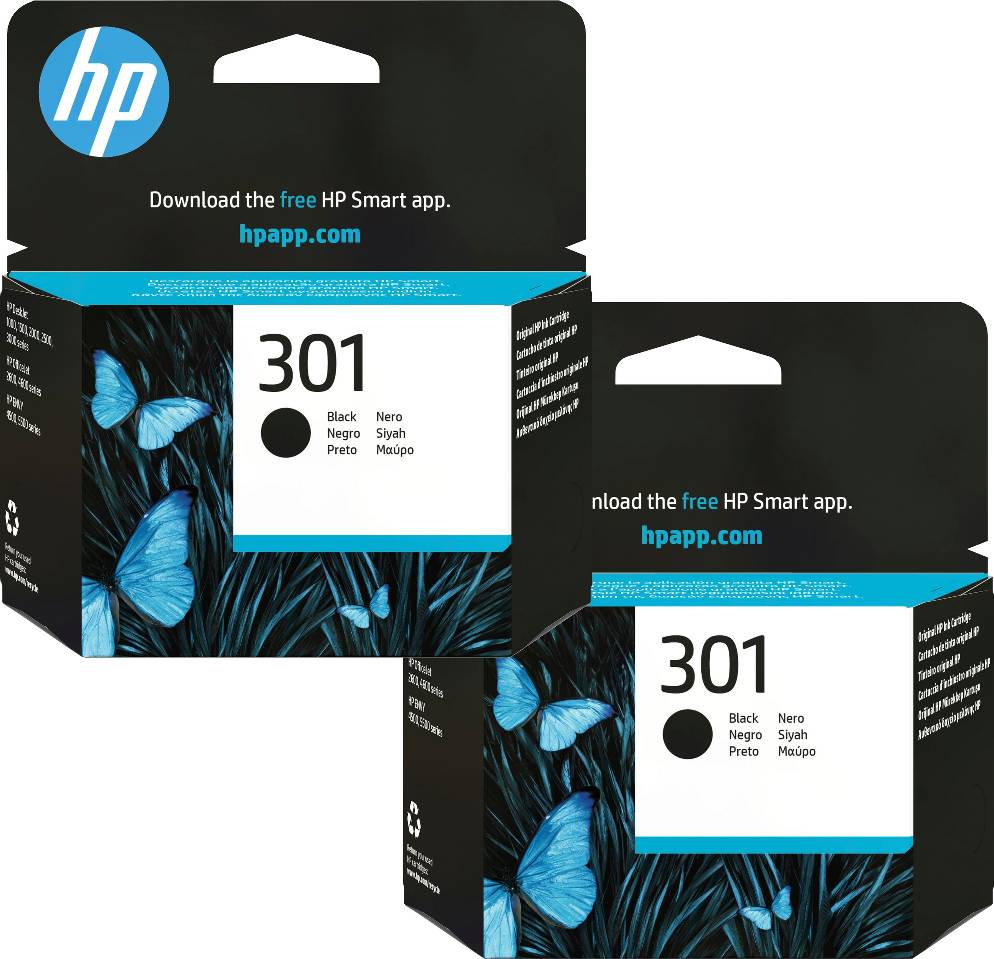Original HP 301 Black Twin Pack for HP Deskjet 2540 2050A 3000 - Offer Price