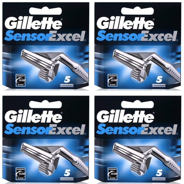 Gillette Sensor Excel Lames 2 Paquets Neuf Total 20 Lames