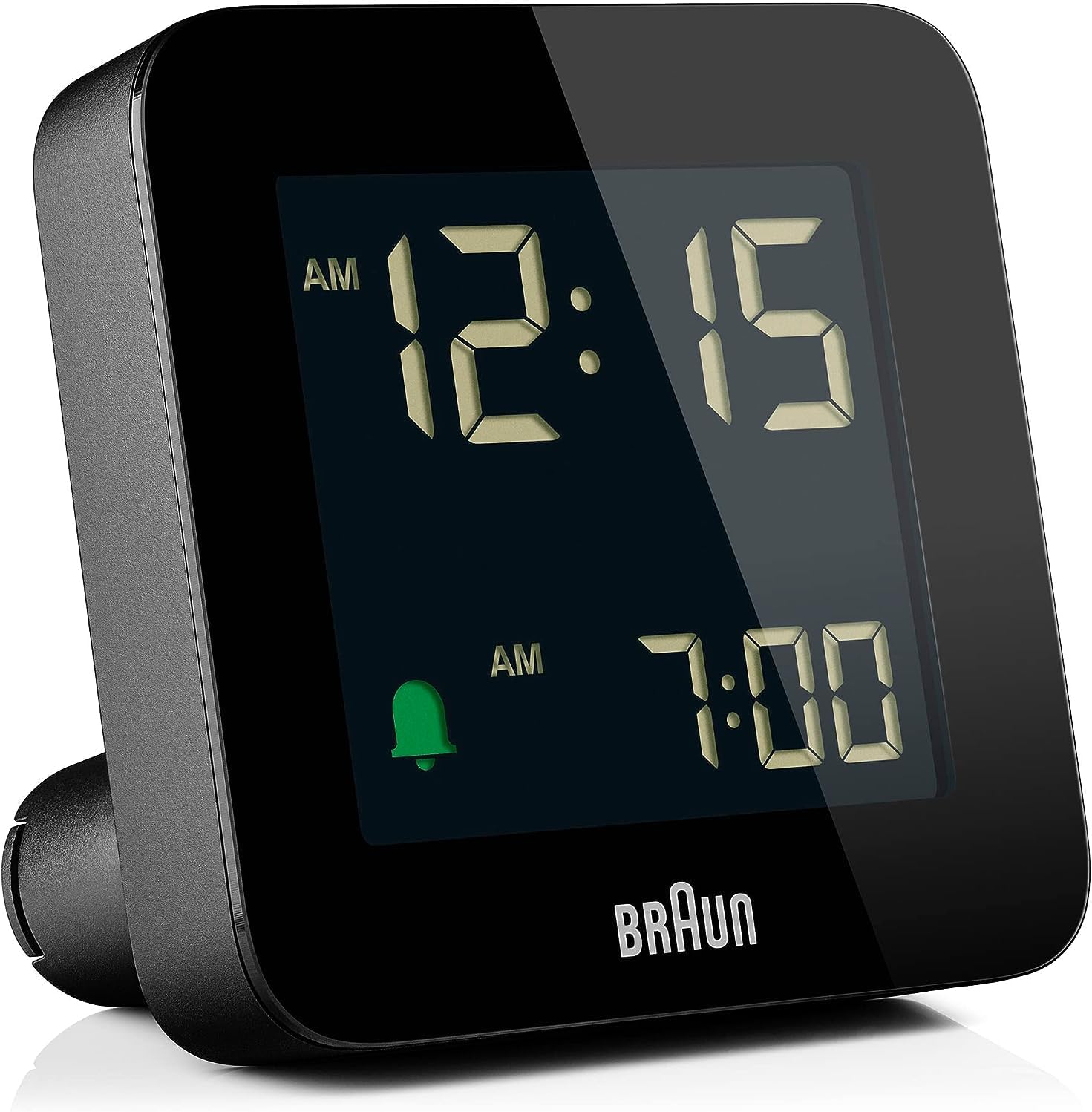 Braun Digital Alarm Clock with Snooze - Black