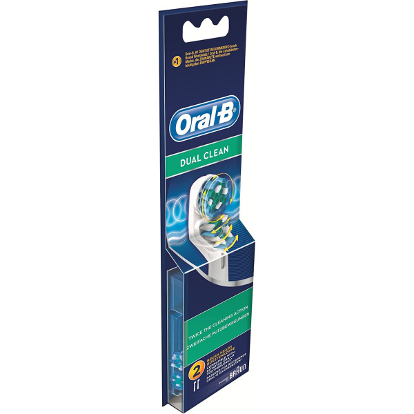 Oral-B Dual Clean Electric Toothbrush Heads - 6 Piece Bundle (3 Packs of 2)